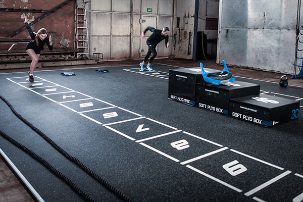 Sprint track gym flooring