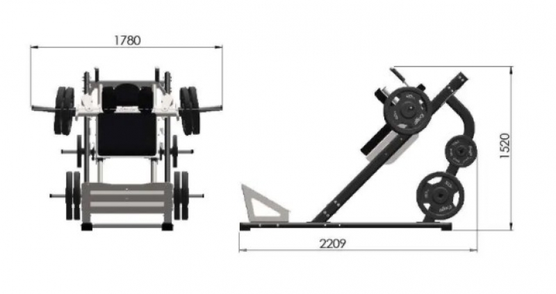 Exigo 45 Degree Hack Squat - Buy Online