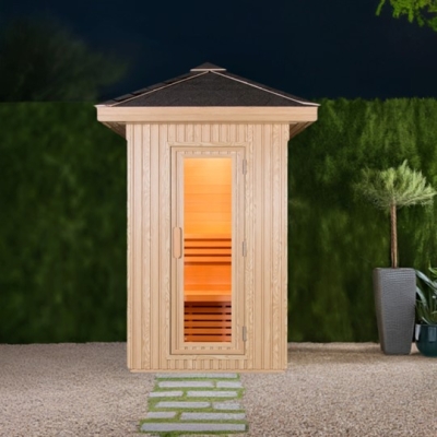 Atlantic Saunas Outdoor Snug Traditional 2 Person Sauna