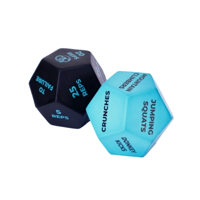 Fitness Mad 12-Sided Fitness Dice - Pair