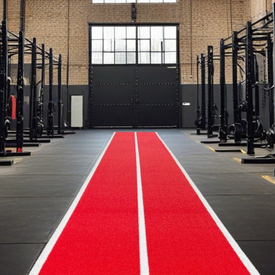 Gym Flooring Sprint Track 10m x 2m HYROX - Red