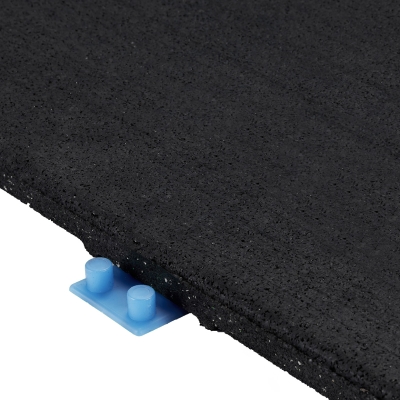 X-Connect Gym Flooring Tile 20mm x 100cm x 100cm - Pure Black