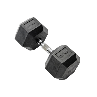 York Barbell Pro-Hex Rubber Dumbbells (2.5kg-20kg)